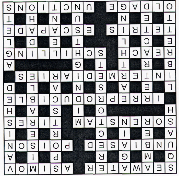 Answers to Anglo-American Crossword No. 93