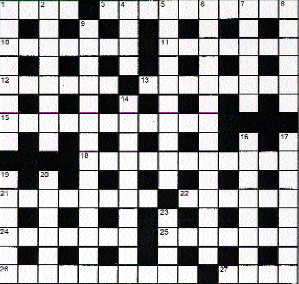 Cryptic Crossword No. 92