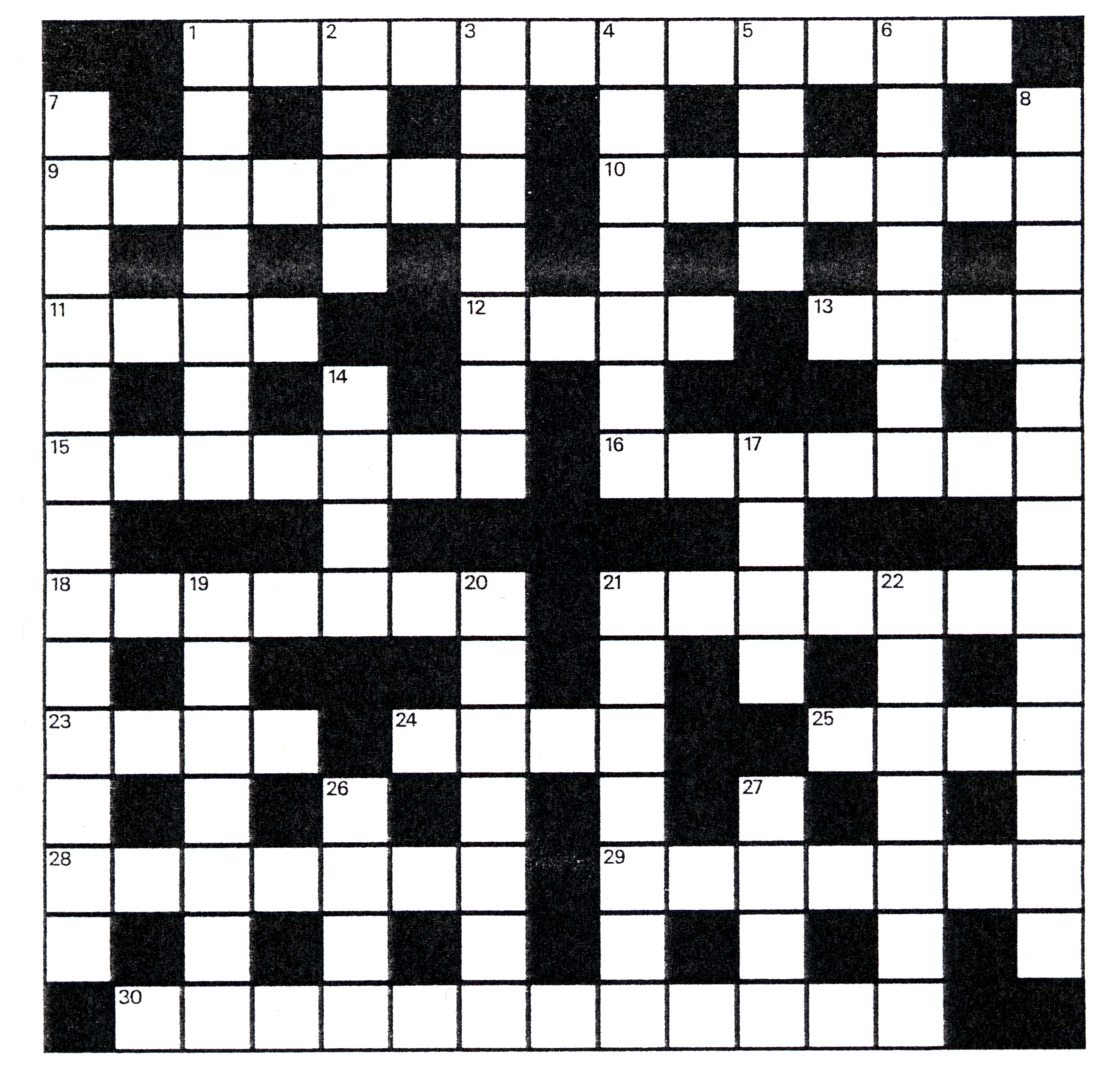 Anglo-American Crossword No. 101